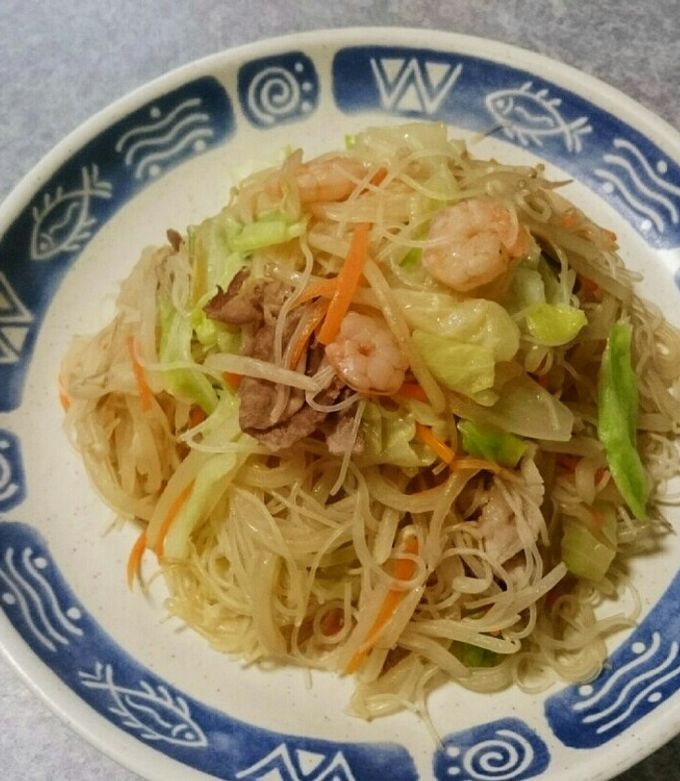好きな具材で☆簡単焼きビーフン-レシピのメイン写真