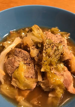 キャベツと豚肩ロースのコンソメ煮-レシピのメイン写真
