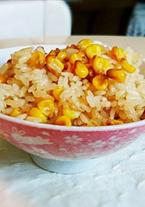 炊飯器で夏の味!焼きとうもろこしのおこわ-レシピのメイン写真