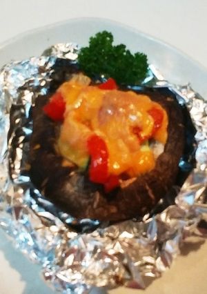 王さましいたけのホイルチーズ焼き-レシピのメイン写真