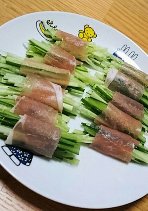 ～きゅうりの生ハム巻き～-レシピのメイン写真