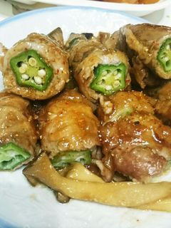 オクラの肉巻き。焼き肉のタレで☆-レシピのメイン写真