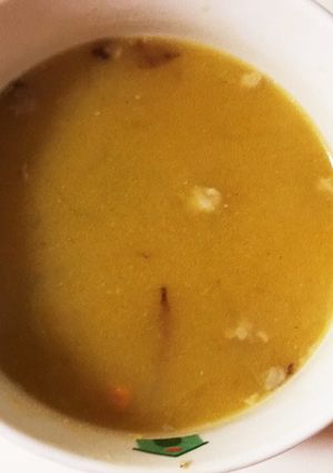 余り物簡単カボチャコロッケのタネで味噌汁-レシピのメイン写真