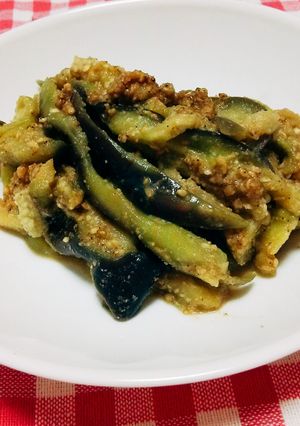 【★】レンジで簡単☆茄子の胡麻和え-レシピのメイン写真