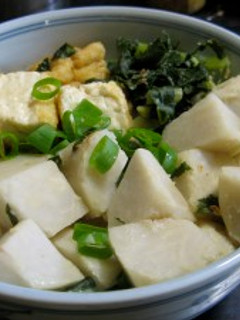 厚揚げと里芋の煮麺:豆乳スープ-レシピのメイン写真