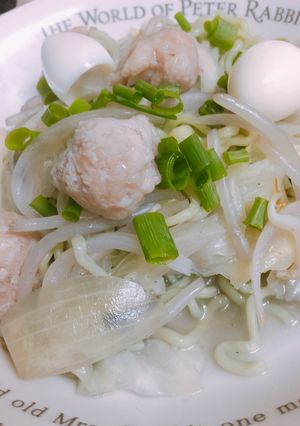 鳥つくねの汁なし塩ラーメン-レシピのメイン写真