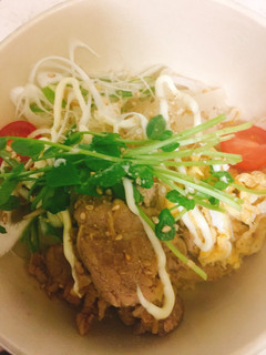 我が家の夏のどんぶり豚しゃぶ丼-レシピのメイン写真