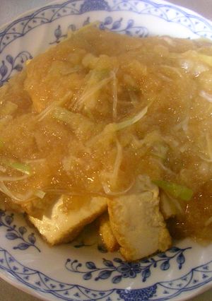 厚揚げ豆腐のみぞれあんかけ風-レシピのメイン写真
