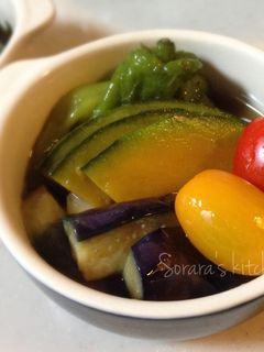 麺つゆで簡単★夏野菜の揚げ浸し-レシピのメイン写真