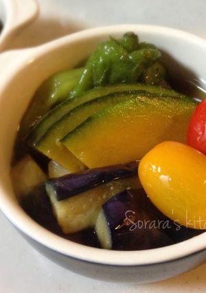 麺つゆで簡単★夏野菜の揚げ浸し-レシピのメイン写真
