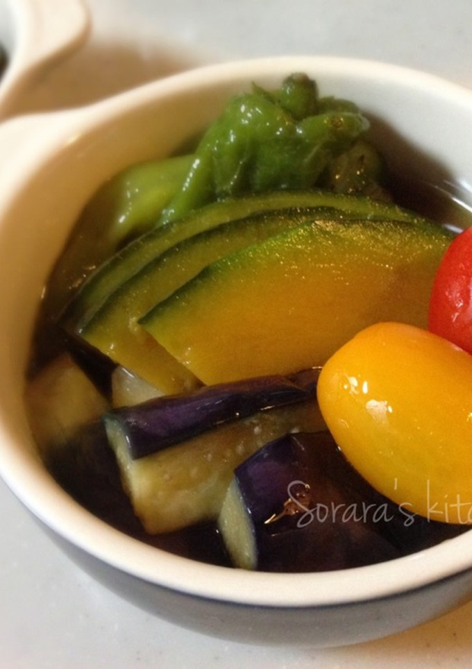 麺つゆで簡単★夏野菜の揚げ浸し-レシピのメイン写真