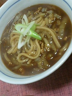すぐできた!白菜・そぼろ・カレーうどん-レシピのメイン写真