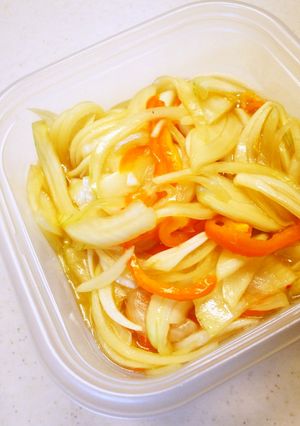玉ねぎ＆パプリカのさっぱり酢の物-レシピのメイン写真