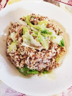 ちゃちゃっと挽き肉レタスチャーハン-レシピのメイン写真