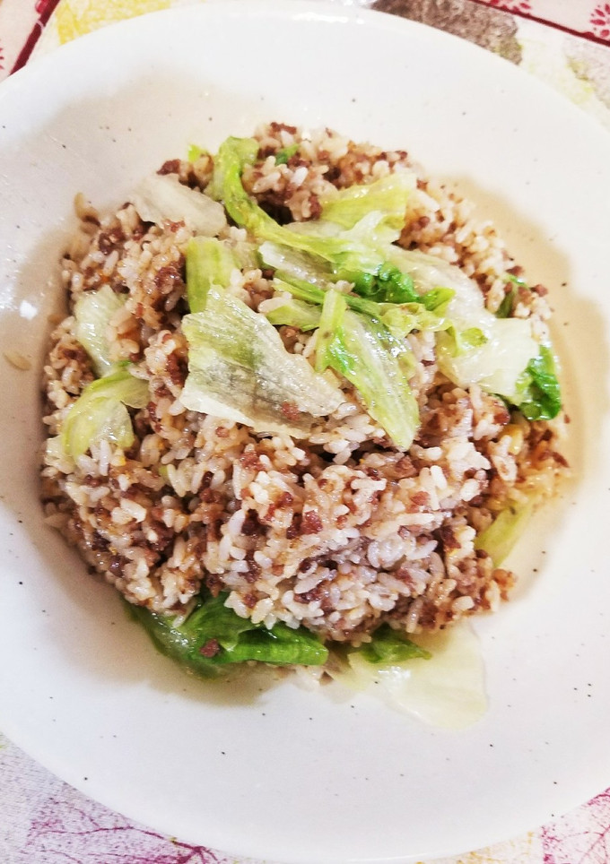 ちゃちゃっと挽き肉レタスチャーハン-レシピのメイン写真