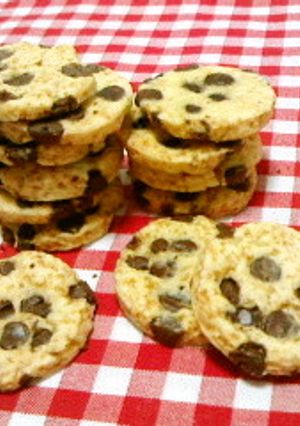 ノンオイルでチョコチップビスケット-レシピのメイン写真