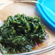 青しそのエゴマ油和え