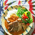 レトルトカレーでごちそうカレープレート