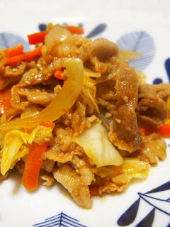 豚こまとキャベツのコチュジャン炒め♪-レシピのメイン写真