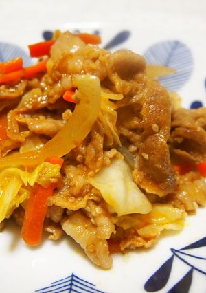 豚こまとキャベツのコチュジャン炒め♪-レシピのメイン写真