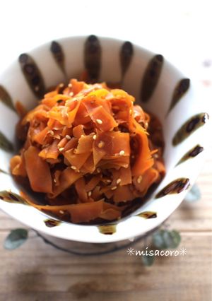 mレンジde簡単！にんじん金平-レシピのメイン写真