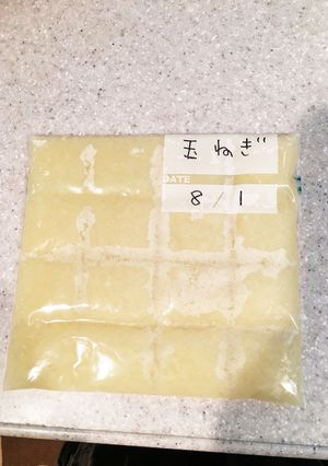 離乳食初期 玉ねぎの冷凍ストック方法-レシピのメイン写真