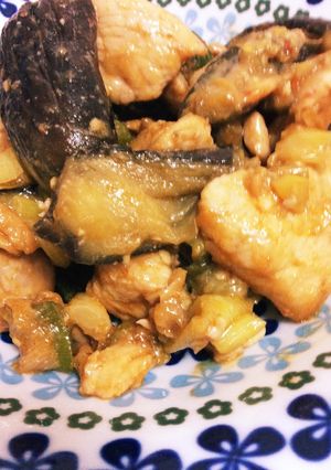 【鶏むねver.】なすのピリ辛味噌炒め-レシピのメイン写真