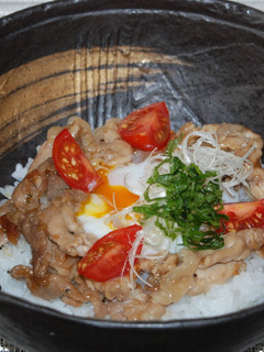 豚ロース肉の梅酢照り焼きさっぱり丼♪-レシピのメイン写真