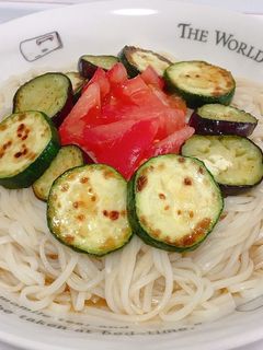 夏野菜でさっぱり冷やしそうめん-レシピのメイン写真