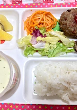 子供が大好き♡ハンバーグプレート-レシピのメイン写真