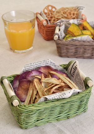 ゴボウと彩りの野菜チップス-レシピのメイン写真