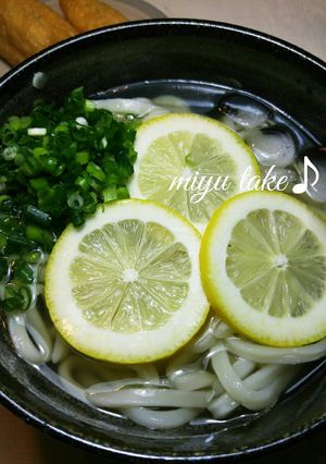澄んだ出汁〜冷やし檸檬うどん♪超簡単♡-レシピのメイン写真