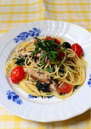 秋刀魚の青じそパスタ-レシピのメイン写真