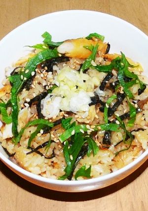 鯵の干物 (アジのひらき) 炊込みご飯-レシピのメイン写真
