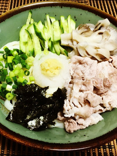 夏バテ防止に 豚しゃぶおろしざるうどん-レシピのメイン写真