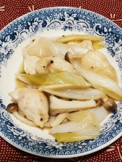 簡単☆ささみときのこと葱で甘酢炒めに♪-レシピのメイン写真
