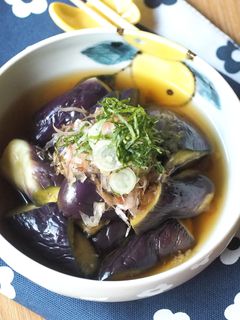 揚げずに簡単♡レンジで茄子の揚げ浸し✿-レシピのメイン写真
