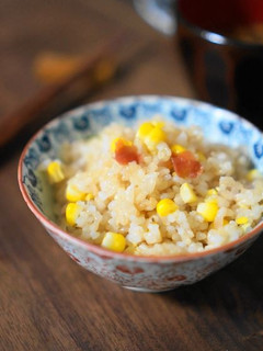 とうもろこし玄米梅ごはん-レシピのメイン写真