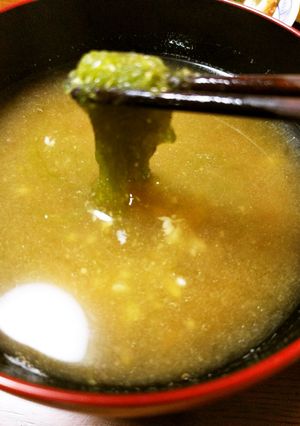 磯の香りが美味しい♪「いぎす」のお味噌汁-レシピのメイン写真