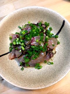 お手軽!鯛の塩昆布和え。すだち風味♪-レシピのメイン写真
