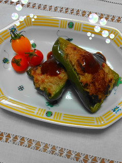 肉詰めピーマン☆ソースも手作り♪-レシピのメイン写真