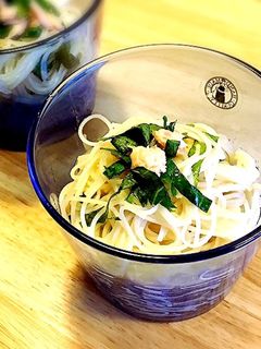 アレンジしそ素麺-レシピのメイン写真