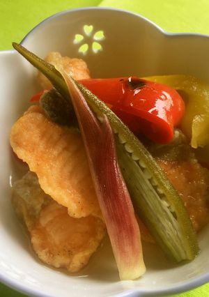 時鮭と夏野菜の彩り漬物-レシピのメイン写真