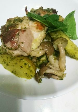 うんまーぃ。バジルチキン♪-レシピのメイン写真