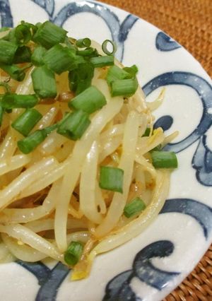 レンジで簡単！和風カレー味・もやしナムル-レシピのメイン写真