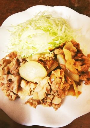簡単節約！豚こま切れ肉のしょうが焼き-レシピのメイン写真