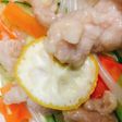 鳥水晶みぞれジュレかけ、冷やし野菜と共に
