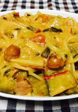 (ひとり飯)牛乳で作るクリームパスタ-レシピのメイン写真