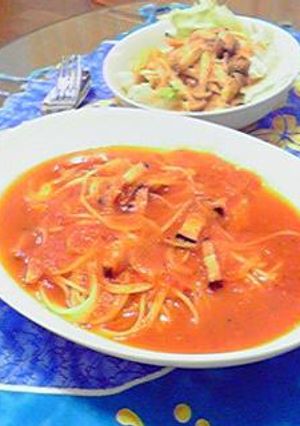 辛ウマッ✪真夜中のスパゲッティ✪-レシピのメイン写真