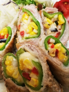 ピーマンin夏野菜&チーズの肉巻き-レシピのメイン写真